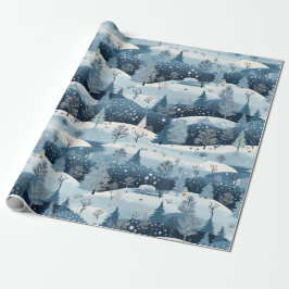 Papel De Regalo Escena de invierno en Wonderland