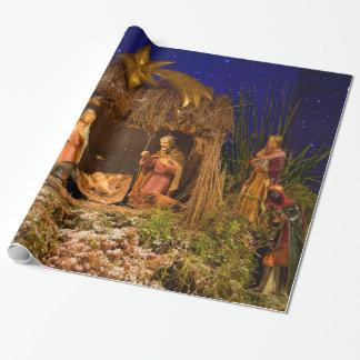 Papel De Regalo Escena de la natividad