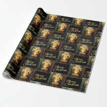 Papel de Regalo Escena de la Natividad de Navidad
