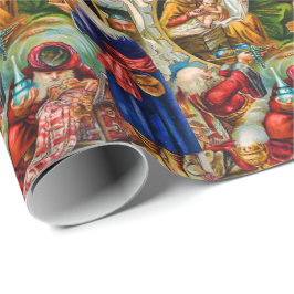 Papel De Regalo Escena de la natividad del navidad