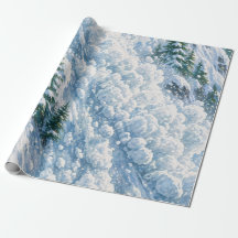 Escena de nieve en la montaña de alud