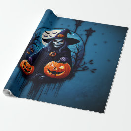 Papel De Regalo Escena espeluznante de Halloween