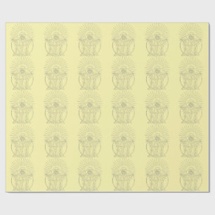 Papel De Regalo escena medieval de Cristo Rey