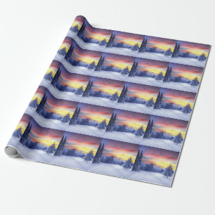 Papel De Regalo Escenario de invierno