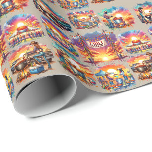 Papel De Regalo Escenas de cocina de Chile occidental 1