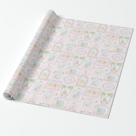 Papel De Regalo Escenas de la Natividad en Pastel