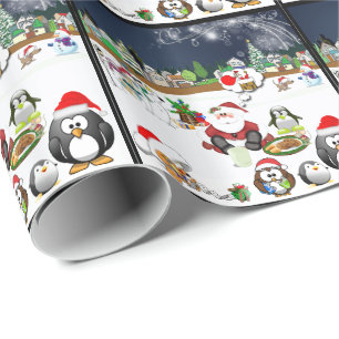 Papel De Regalo Escenas del navidad