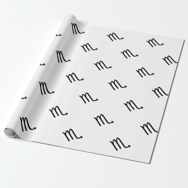 Papel De Regalo Escorpio (Desenrollado)