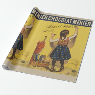 Papel De Regalo Escritura de pared de Chocolat Menier
