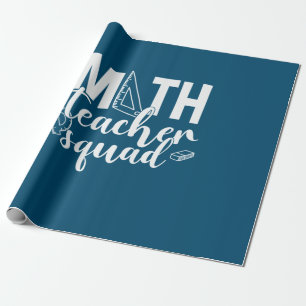 Papel De Regalo Escuadrón de Maestros Maestros Maestros Math