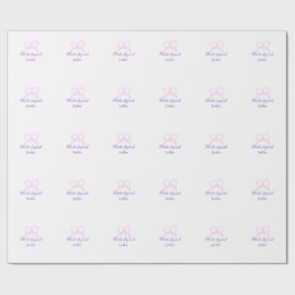 Papel De Regalo Escuadrón de novias purpurina rosa estrella del ar