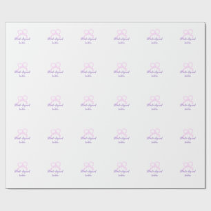 Papel De Regalo Escuadrón de novias purpurina rosa estrella del ar