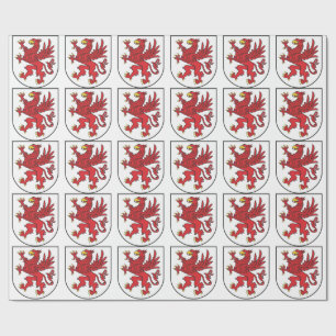 Papel De Regalo Escudo de Armas de Pomerania Arte Majestuoso del G