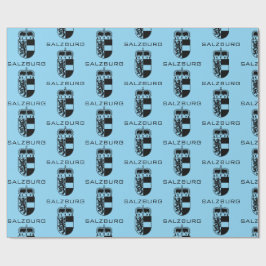 Papel De Regalo Escudo de Armas de Salzburgo Arte Monocromo FinO