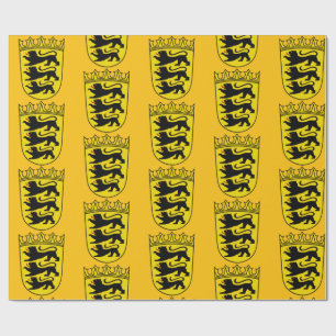 Papel De Regalo Escudo de armas del estado alemán Baden-Wurttember