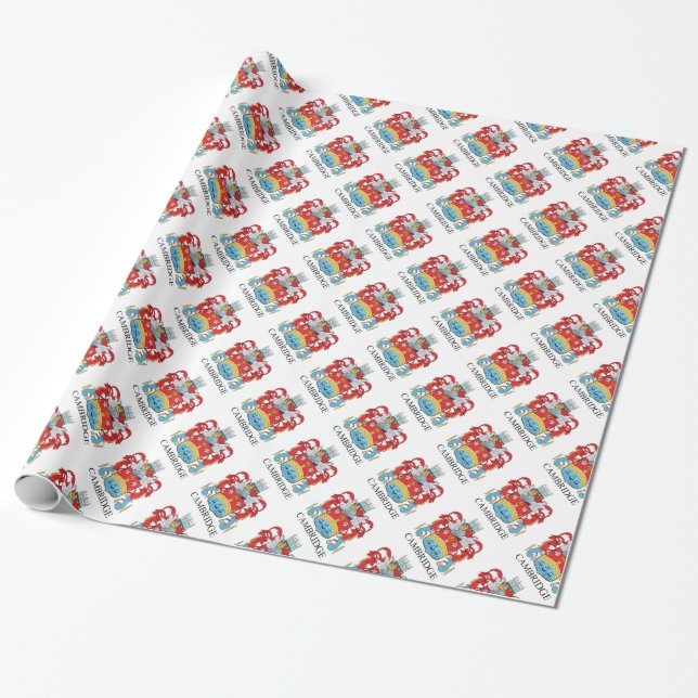 Papel De Regalo Escudo de Cambridge (Desenrollado)