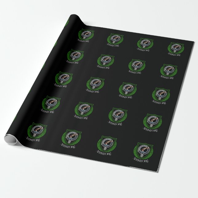 Papel De Regalo Escudo de Clan Escocés Armstrong (Desenrollado)