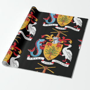 Papel De Regalo Escudo nacional de armas de Barbados