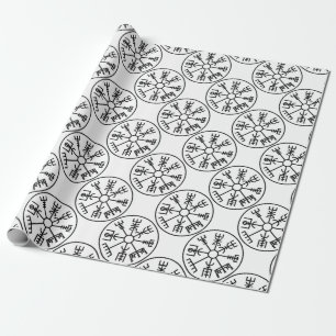Papel De Regalo escudo Odin de los nórdises del símbolo de Vikin