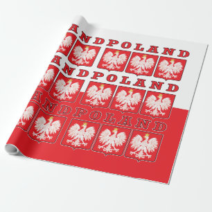 Papel De Regalo Escudos de águila de Polonia