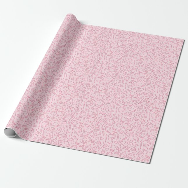 Papel De Regalo Escuela 1 feliz (Desenrollado)