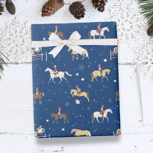 Papel De Regalo Escuela de equitación en invierno