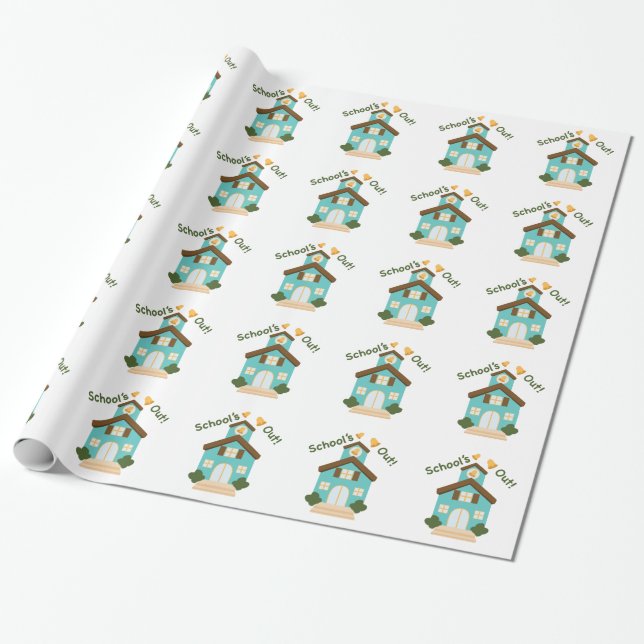Papel De Regalo Escuelas hacia fuera (Desenrollado)