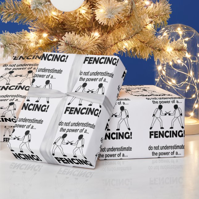 Papel De Regalo Esgrima Nunca Subestimes El Poder De Una Esgrima (Vacaciones)