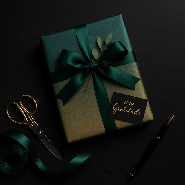 Papel De Regalo Esmeralda a Ombre Ombre Shimmer (Subido por el creador)