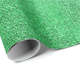 Papel De Regalo Esmeralda Verde Tropica Intenso Pintura Linen Metá