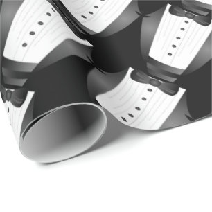 Papel De Regalo Esmoquin negro del equipo Groomsman del partido de