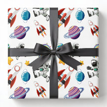 Papel de regalo espacial, papel de regalo de astro