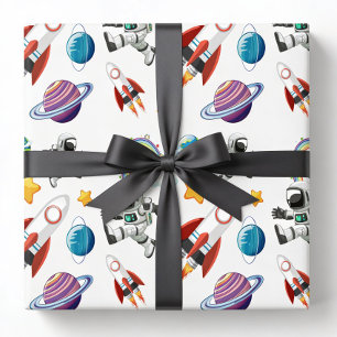 Papel de regalo espacial, papel de regalo de astro