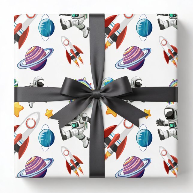 Papel de regalo espacial, papel de regalo de astro (Subido por el creador)