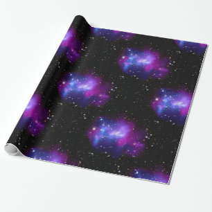 Papel De Regalo Espacio Astronómico Universo Purple Galaxy NASA