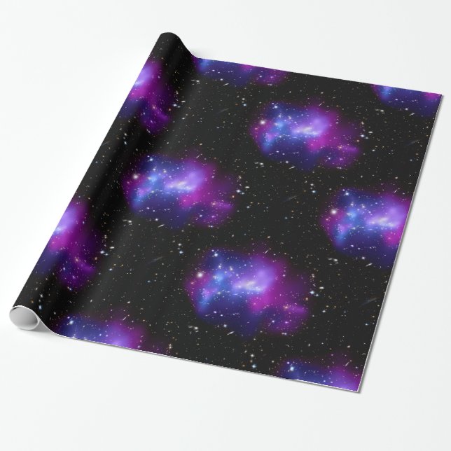 Papel De Regalo Espacio Astronómico Universo Purple Galaxy NASA (Desenrollado)