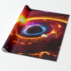 Papel De Regalo Espacio - Planetas - estrellas - galaxia Vía Lácte