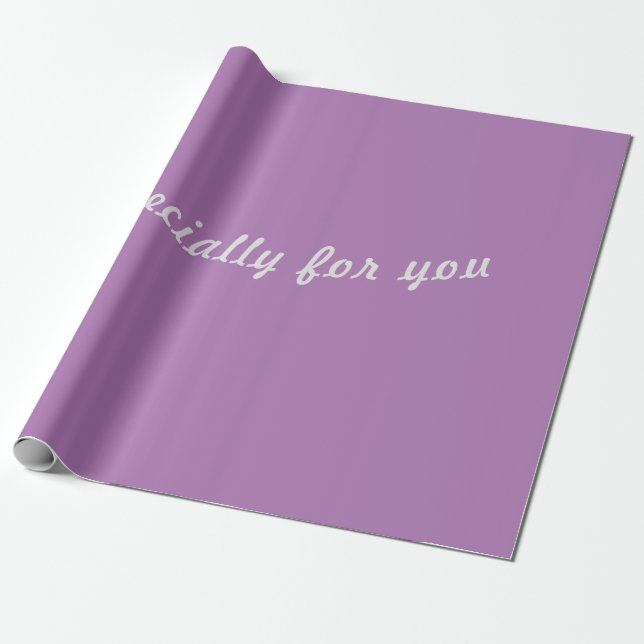 Papel De Regalo Especialmente para ti lavanda #AD76B2 (Desenrollado)