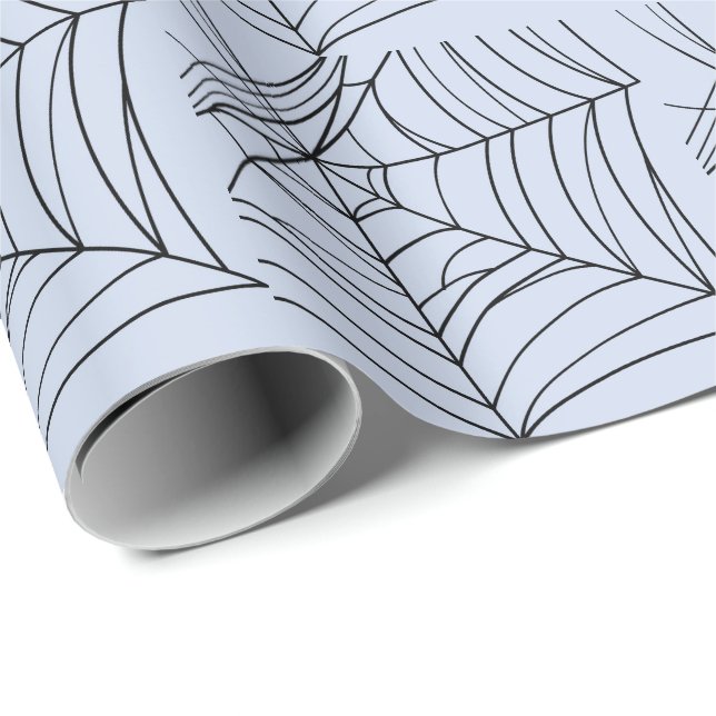 Papel De Regalo Espectacular Spiderwebs Creepy Halloween Party (Esquina del rollo)