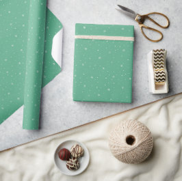 Papel De Regalo Espectaculares copos de nieve Navidades retro Patr