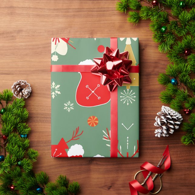 Papel De Regalo Espectaculares Navidades (Regalo de vacaciones)