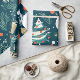 Papel De Regalo Espectaculares patrones de Navidades de invierno