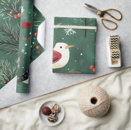 Papel De Regalo Espectaculares patrones de Navidades de invierno