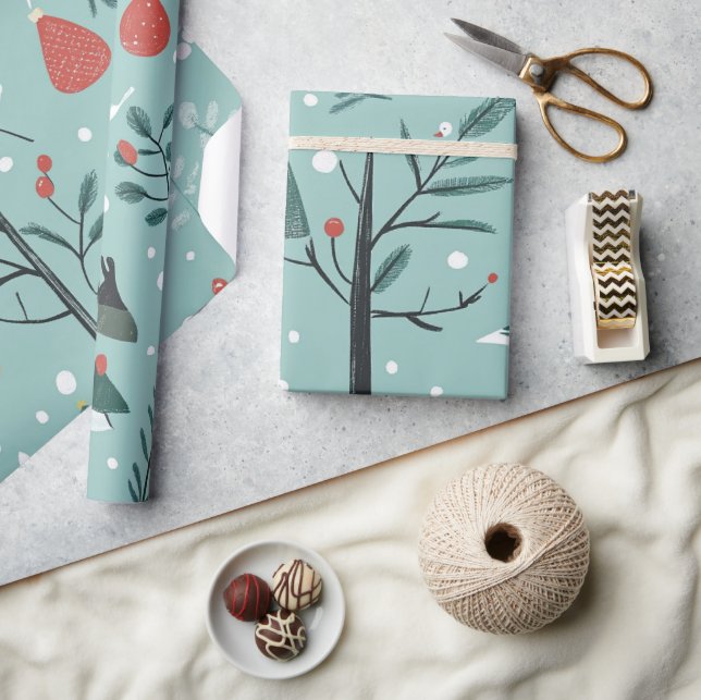 Papel De Regalo Espectaculares patrones de Navidades de invierno (Artesanía)