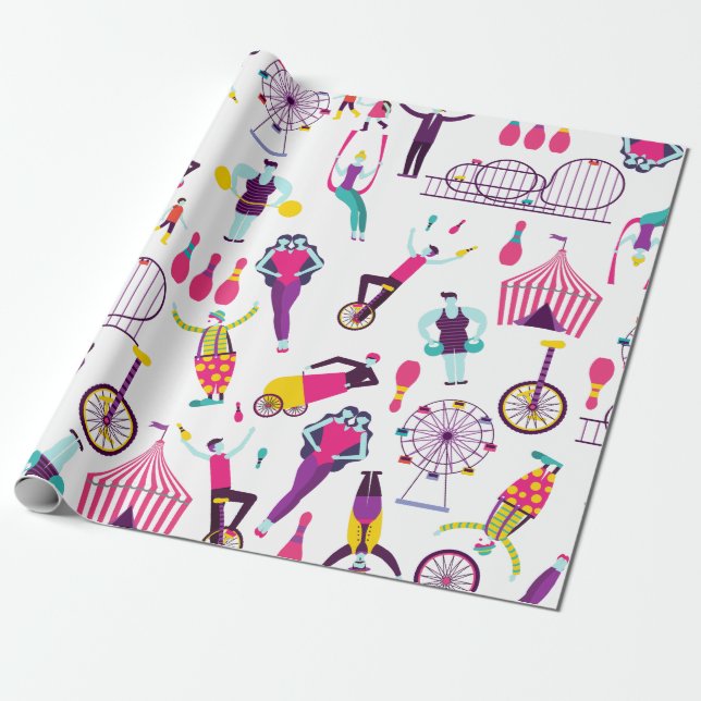 Papel De Regalo espectáculo lateral del parque de atracciones del  (Desenrollado)