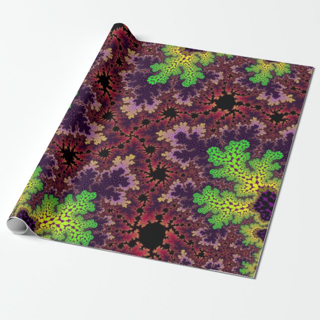 Papel De Regalo Espectro arco iris coral (Desenrollado)