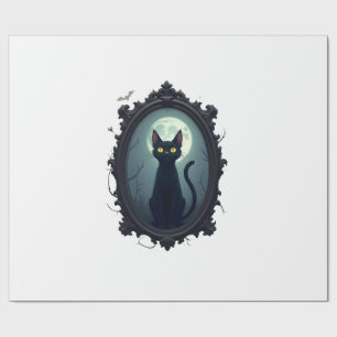 Papel De Regalo Espejo de gato embrujado