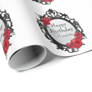 Papel De Regalo Espejo Mágico y Manzana de Blancanieves