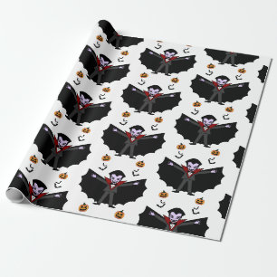 Papel De Regalo Espeluznante disfraz Fiesta vampiro