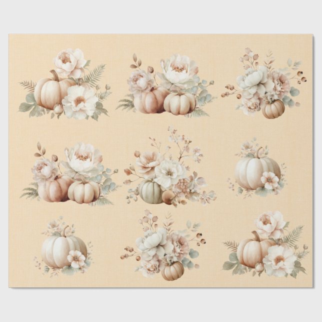 Papel De Regalo Espeluznante lindo primer cumpleaños Halloween Wra (Superficie plana)